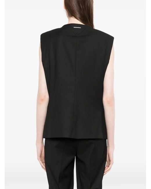 Karl Lagerfeld Black Veston À Plaque Logo