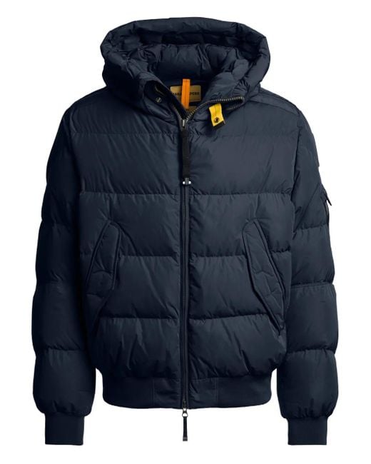 メンズ Parajumpers フーデッド パデッドジャケット Blue