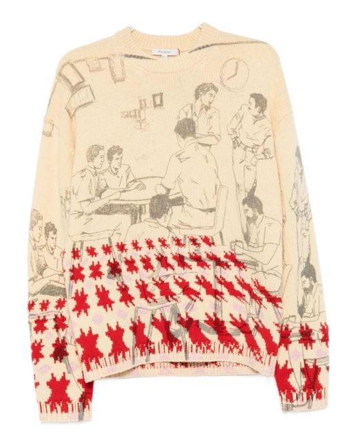 J.W. Anderson Red Printed Jumper