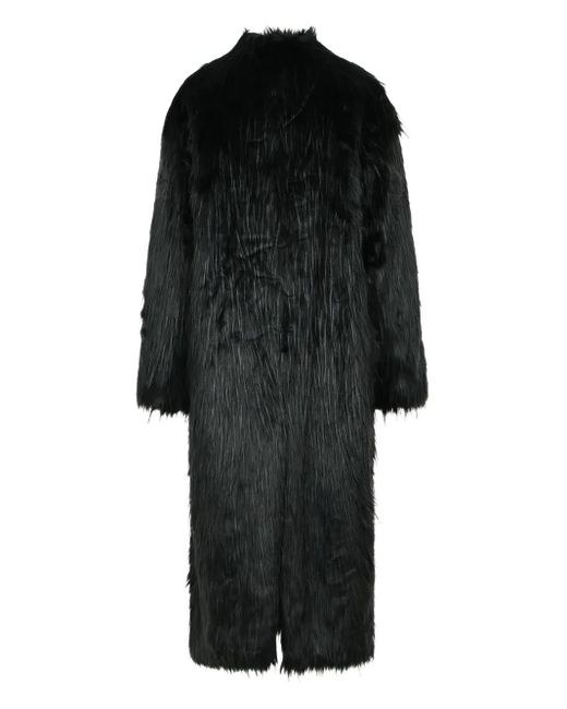 Stand Studio Black Faux Fur 'Carolina' Coat