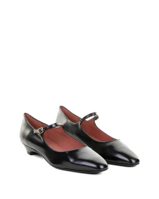 Status White Buckled Leather Pumps