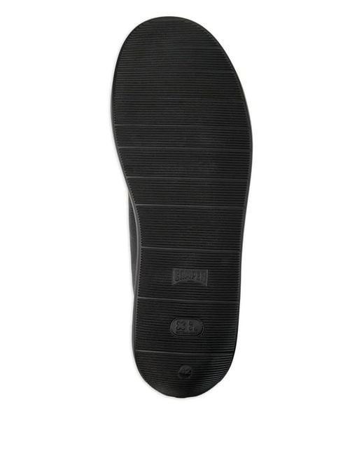 Camper Black Wagon Leather Lace-Up Loafers for men