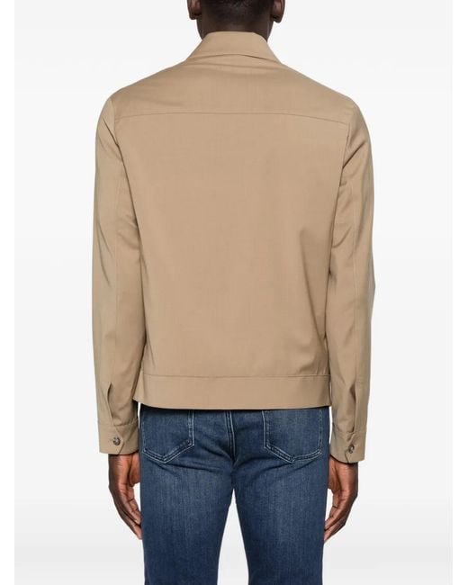Manuel Ritz Natural Zip-Fastening Jacket for men