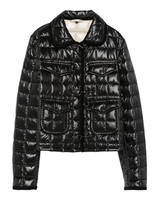 Fay Black 3 Ganci Short Padded Jacket