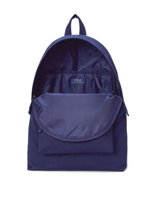Zaino Con Logo di Polo Ralph Lauren in Blue da Uomo