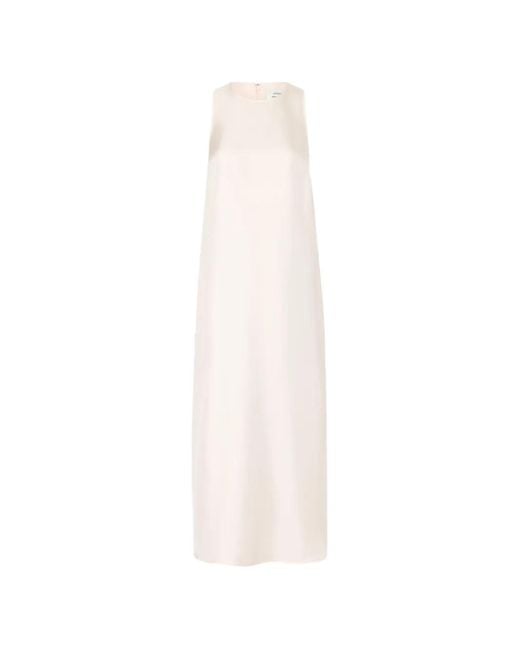 Loulou de Saison White Paloma Twisted Back Midi Dress