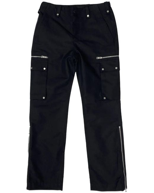 Purple Brand Blue Straight-Leg Cargo Jeans for men