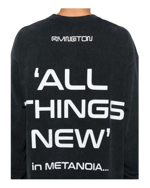 RIVINGTON roi Rebis Long Sleeve Graphic T-Shirt in Black for Men