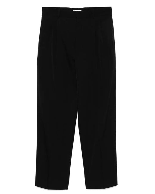 The Row Black Silas Trousers for men
