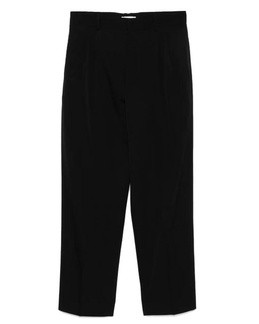 The Row Black Silas Trousers for men