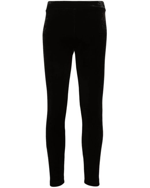 Balenciaga Black Velvet Ski leggings
