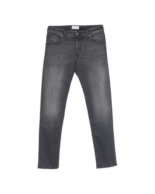 Jacob Cohen Gray Slim-Fit Denim Jeans for men