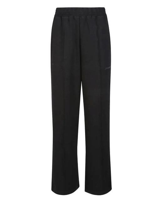 hinnominate Black Logo-Print Elastic-Waistband Pants