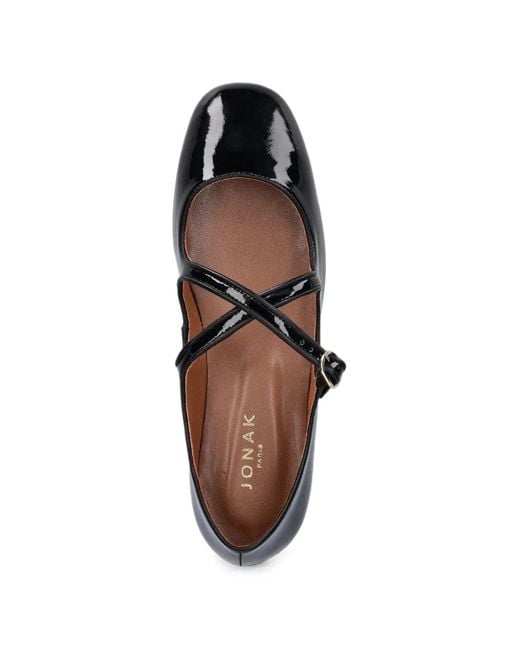 JONAK PARIS White Ducky Crossover-Strap Pumps