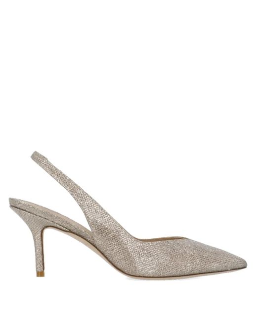 Stuart Weitzman White Slingback-Pumps mit Absatz