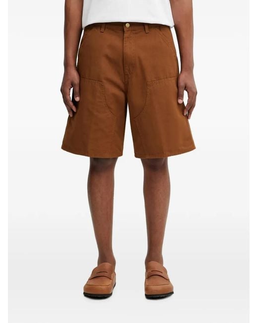 Carhartt Brown Double Knee Shorts for men