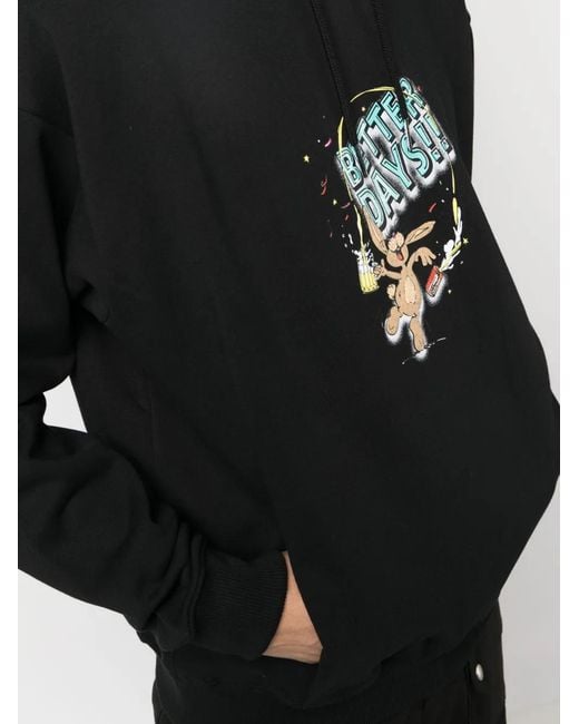 Martine Rose Black Logo Sweatshirt for men