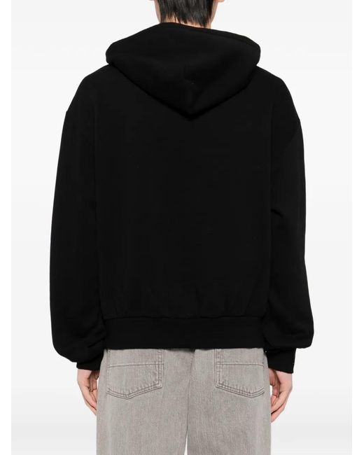 Melt Black Printed Hoodie for men