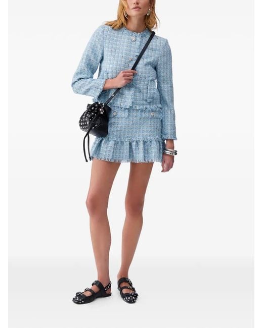 Liu Jo Blue Smart Bouclé Jacket