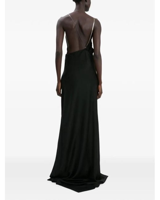 Victoria Beckham Black Draped Gown