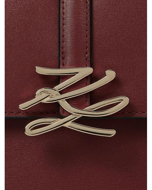 Karl Lagerfeld Red K/Autograph Drop Cross Body Top-Handle Bag
