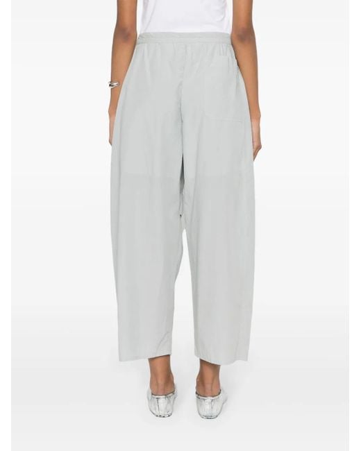Lemaire ドローストリング クロップドパンツ White
