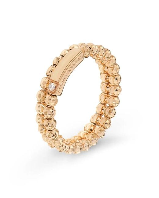 Officina Bernardi Metallic 18Kt Moon Diamond Ring