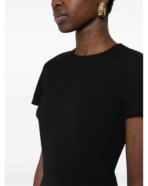 Victoria Beckham Getailleerde T-shirtjurk in het Black