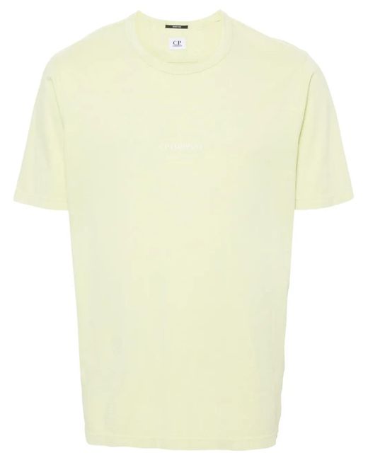 T-Shirt Con Stampa di C P Company in Yellow da Uomo