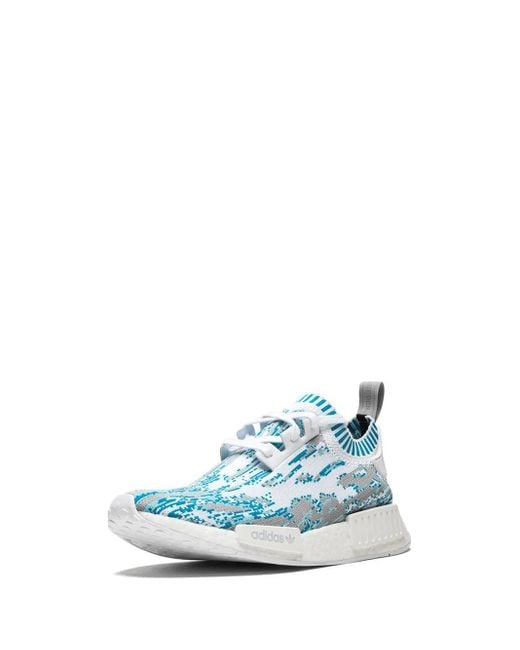 Adidas Blue Nmd_R1 Primeknit "Datamosh" Sneakers