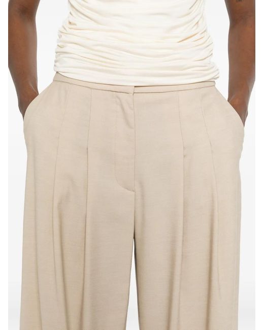 MVP WARDROBE White Pleated Trousers