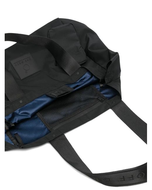 OFF GRID Black Logo Strap Shoulder Bag