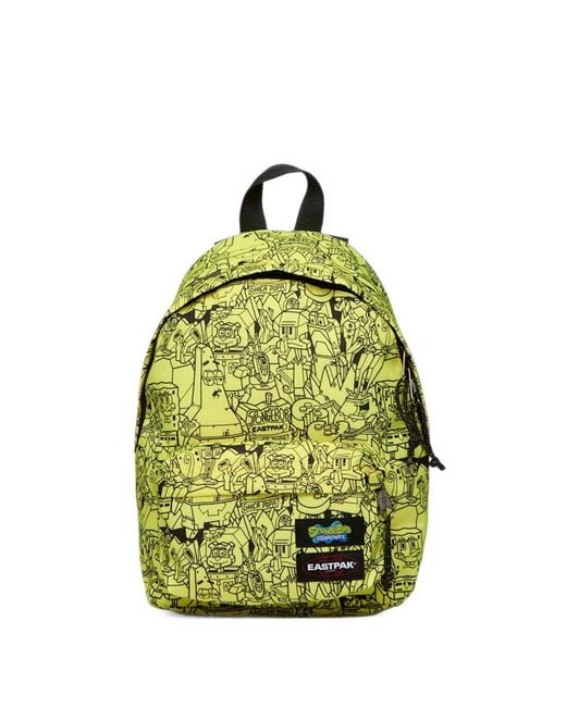 Eastpak Green X Spongebob Squarepants Mini Orbit Spongebob-Print Backpack