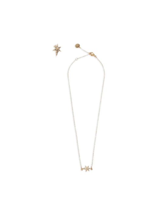 AllSaints White Crystal-Embellished Star Jewellery Set