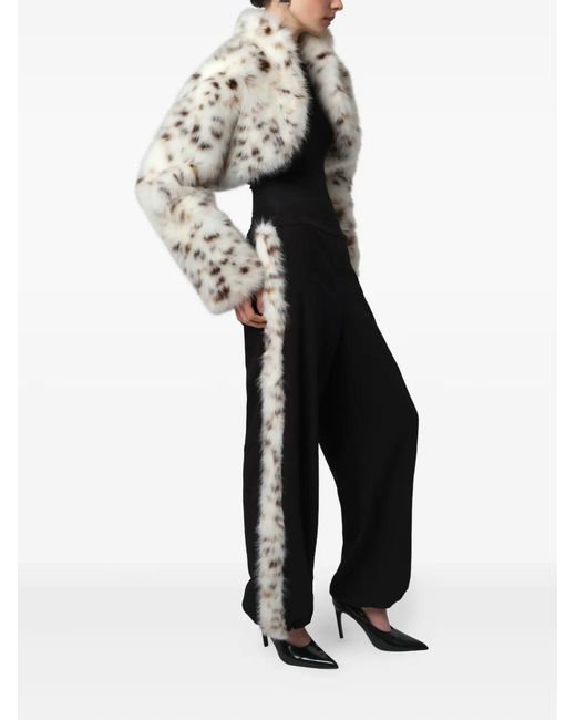 Apparis White Odette Cropped Jacket