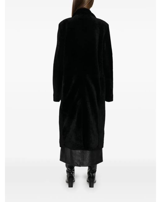 Totême  Black Shearling Coat