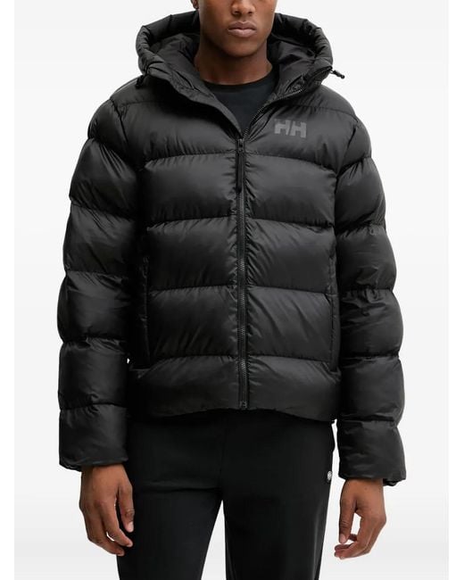 Helly Hansen Black Active Logo-Detail Padded Jacket for men