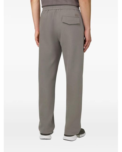 Boggi Gray Cotton Blend Scuba Piqué Pants for men