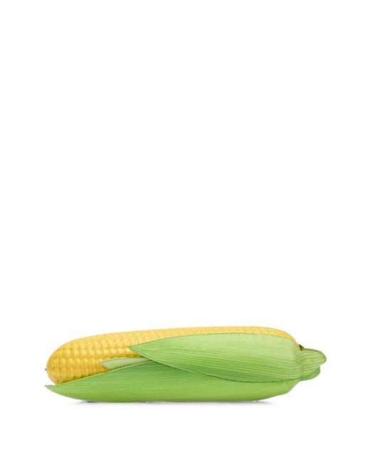Moschino Green Corn-Shape Clutch Bag