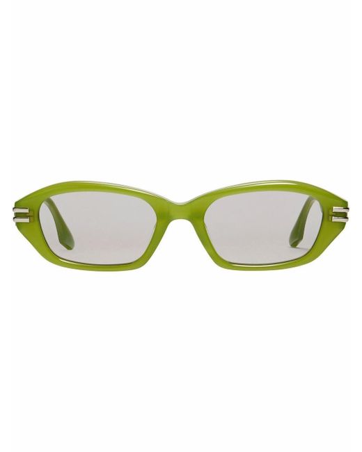 Gentle Monster Deck Gr3 Rectangle Sunglasses in Green Lyst