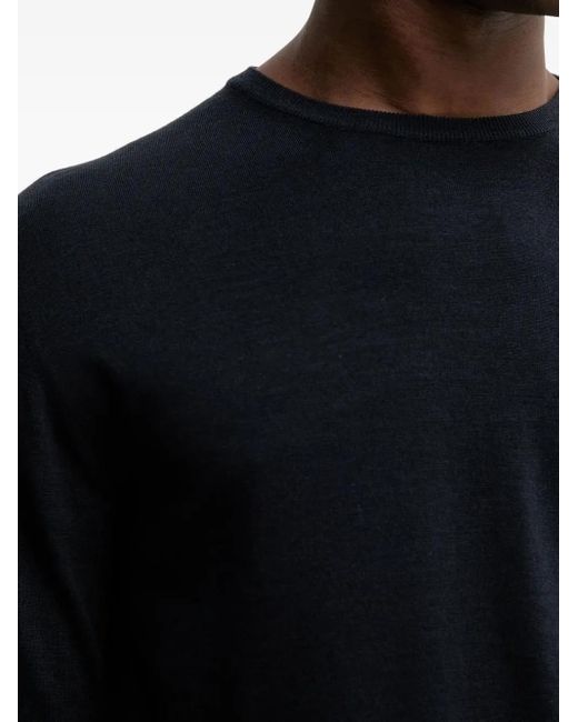 Barena Blue Long-Sleeve Crew-Neck Sweater for men