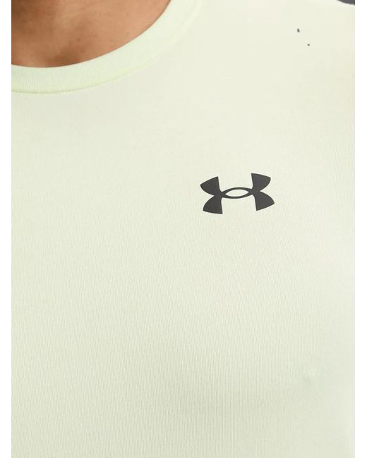 Under Armour Green Vanish Elite Seamless Logo-Print Short-Sleeve T-Shirt for men