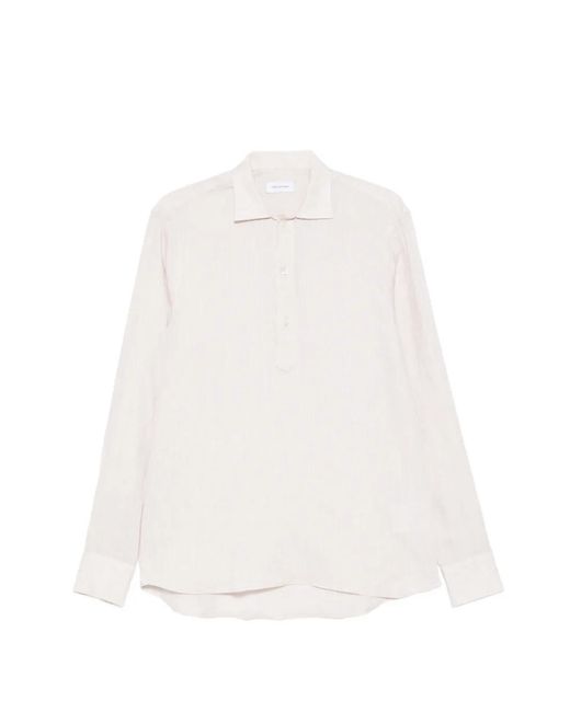 Tagliatore White Long-Sleeve Shirt for men
