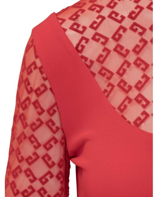 Top Con Logo Givenchy de color Red