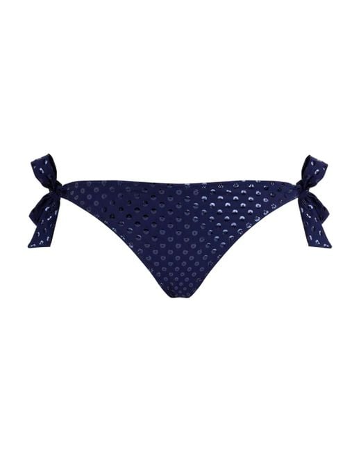 Vilebrequin Blue Relief Sparkling Bikini Bottom