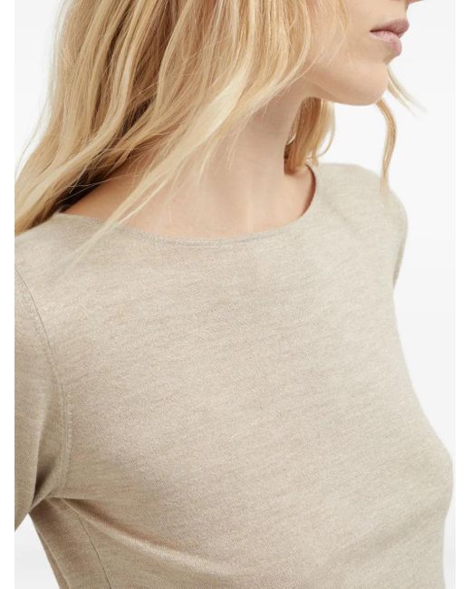 Brunello Cucinelli Natural Cashmere-Blend Jumper