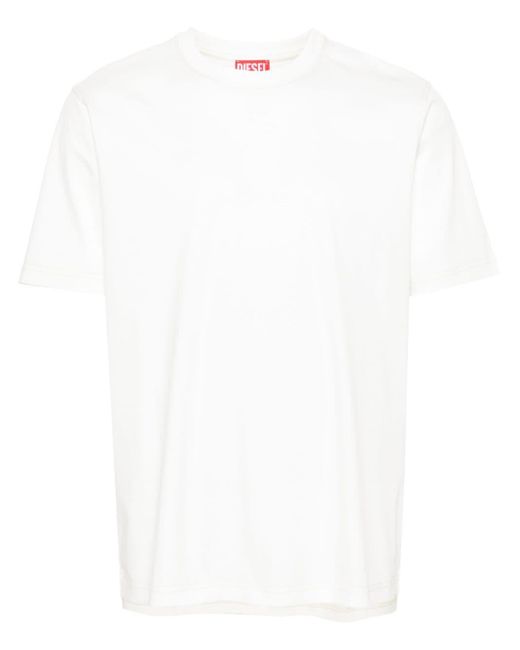 DIESEL White T-must Cotton T-shirt for men