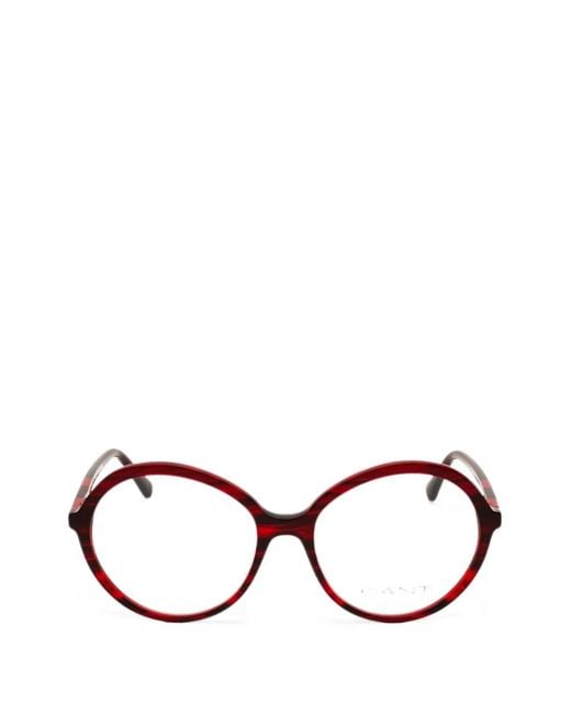 Gant Black Round-Frame Glasses