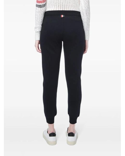 Pantalones de chándal con trabilla a rayas Thom Browne de color Blue