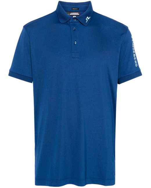 J.Lindeberg Blue Tour Tech Polo Shirt for men